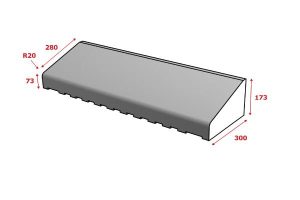 Mountable Kerb Fig 8B