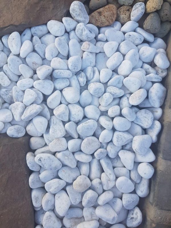 White Tumbled Pebbles