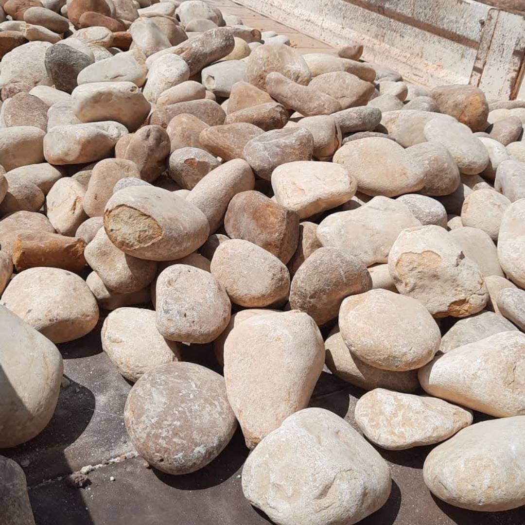 Smooth Clean Rocks Smooth Brown Dump Rocks - 4 tons - Imperial Paving | Paving Material ...